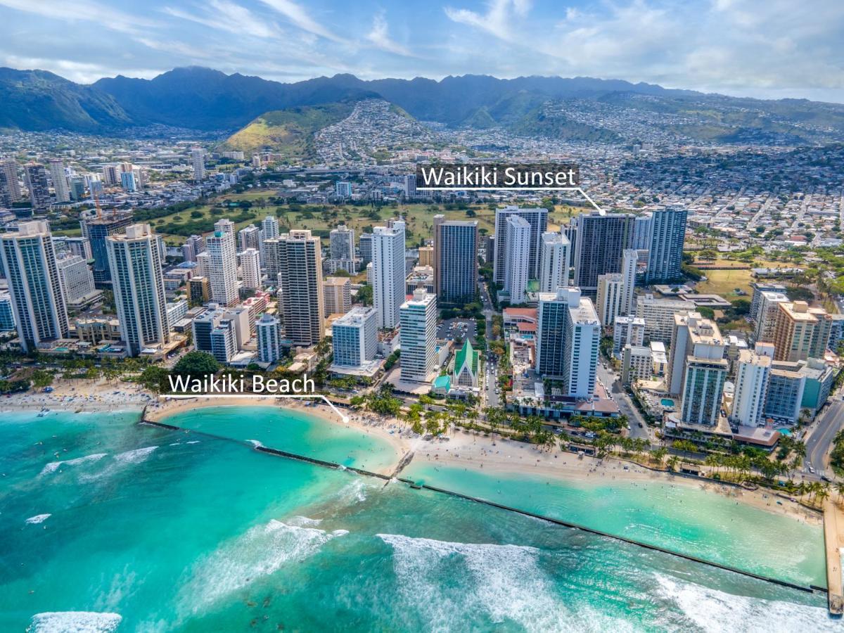 Waikiki Sunset Mountain View Near Beach With Parking Honolulu Esterno foto